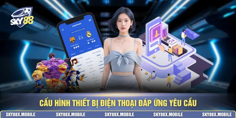 Cấu hình thiết bị điện thoại đáp ứng yêu cầu