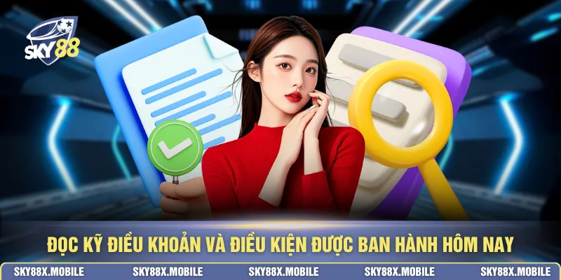 Đọc kỹ điều khoản và điều kiện được ban hành hôm nay