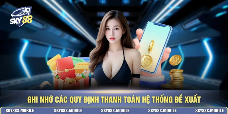 Ghi nhớ các quy định thanh toán hệ thống đề xuất