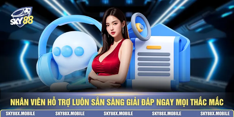 Nhân viên hỗ trợ luôn sẵn sàng giải đáp ngay mọi thắc mắc