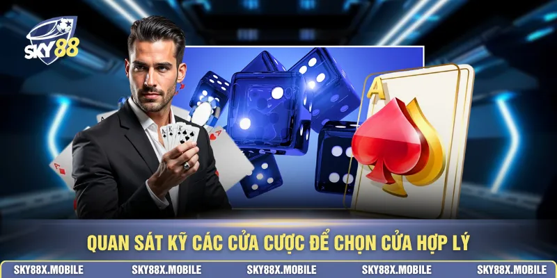 Quan sát kỹ các cửa cược để chọn cửa hợp lý