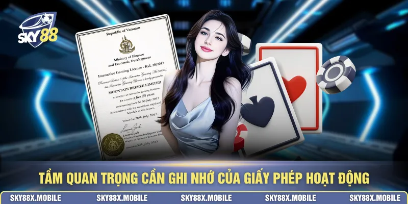 Tầm quan trọng cần ghi nhớ của giấy phép hoạt động