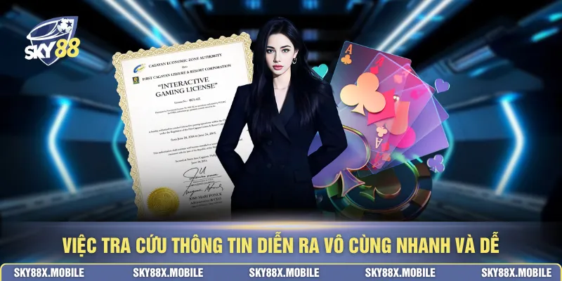 Việc tra cứu thông tin diễn ra vô cùng nhanh và dễ